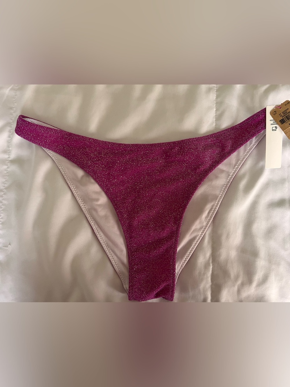 PINK Victoria's Secret Shimmery Magenta Bikini Bottom